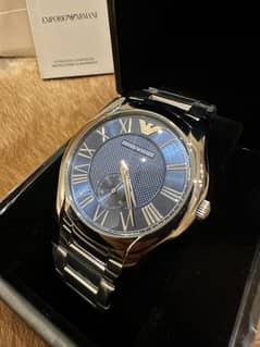 Armani Stainless Steel Blue Dial Watch