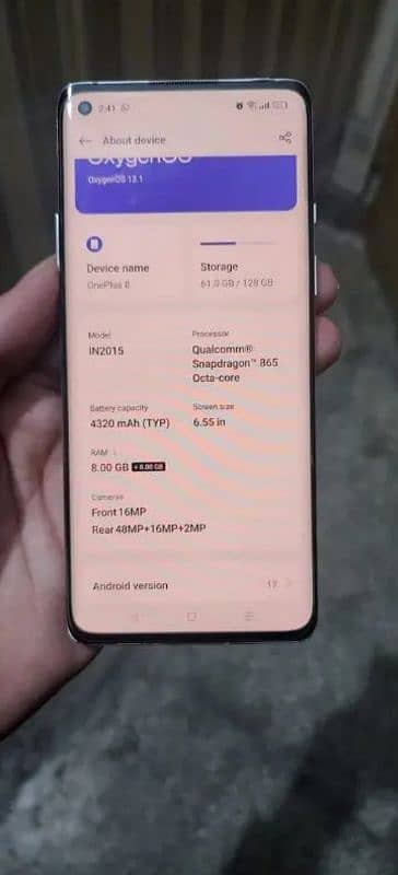 One plus 8 5g dual Sim for sale 2