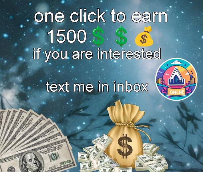 One click to earn 1500 0