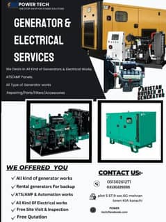 Home Industrial Heavy Generator Service and Repair