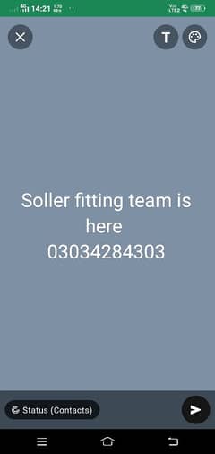 Soler fitting krway. team available