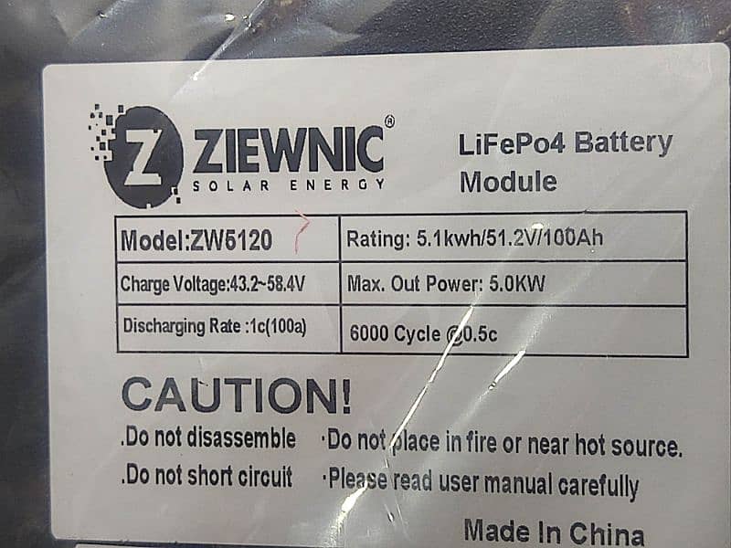 Lithium Battery 48 Volt ' 100 ahm ' Brand New 3