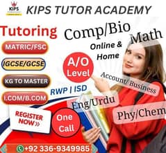 Home & Online tutor Rawalpindi & Islamabad for all subjects & classes