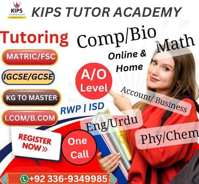 Home & Online tutor Rawalpindi & Islamabad for all subjects & classes 0