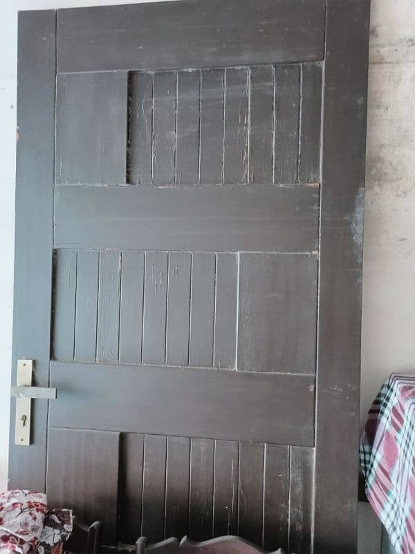 Wood Door With Lock 0