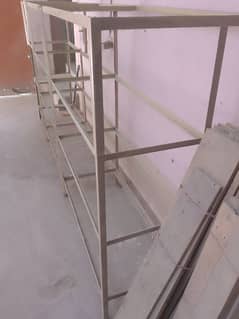 metal  Reck   with wooden shelves for heavy items