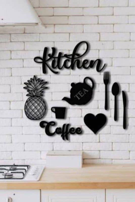 Kitchen wooden wall Art 1