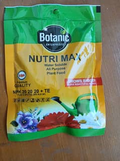 Nutri mix NPK 20-20-20 for plants freshness and more flowers