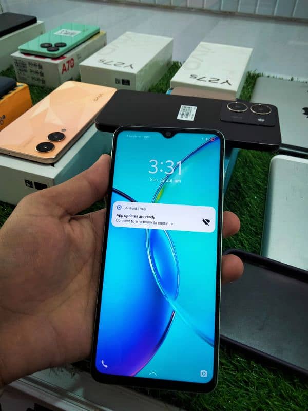 Vivo y27s 8/128 full box 10/10 2 color available green and brown 5