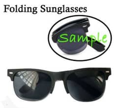 HIGH QUALITY BLACK FOLDABLE SUNGLASSES FOR MEN AND WOMEN FASHION