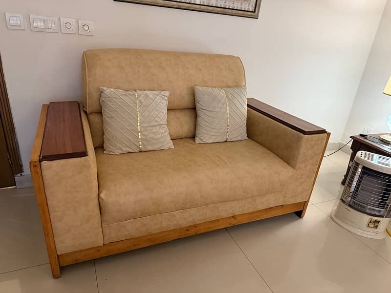 7 seater solid wood sofa 1