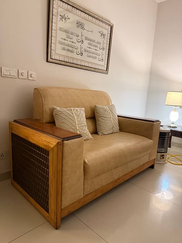 7 seater solid wood sofa 4