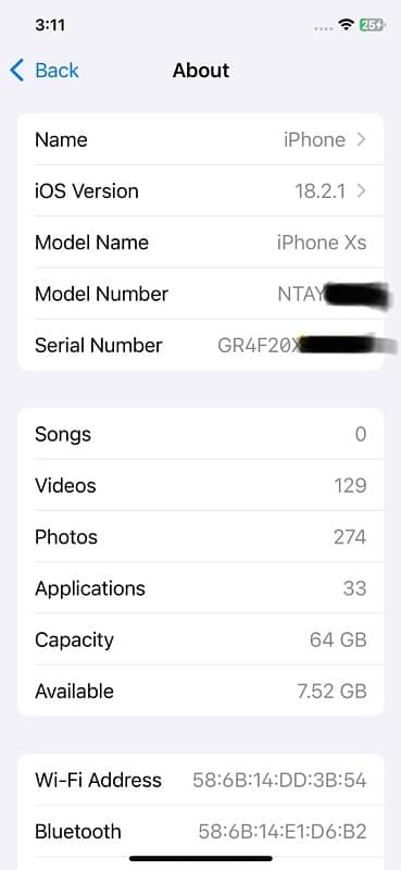 Iphone xs 64gb non pta 1