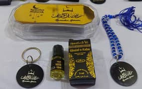 Acrylic ramazan box with tasbi itar and keychain