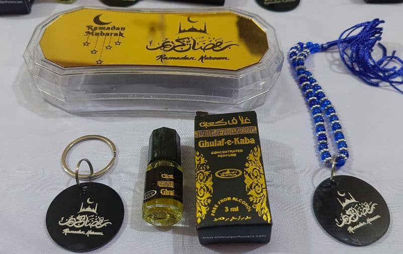 Acrylic ramazan box with tasbi itar and keychain 0