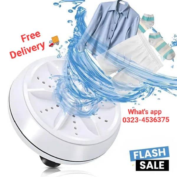 Washing Machine l Mini l 10 Watt l Free Delivery l 0323-4536375 0