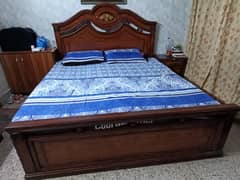 Home Used Double Bed, Dressing Table and Side Tables Furniture