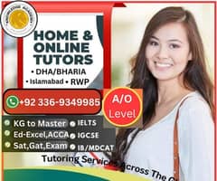 Home Tutor,Online Tutor,ACCA,O/A level,Math,IGCSE,English,Account,Urdu