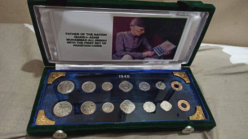 first coin set of pakistan 1