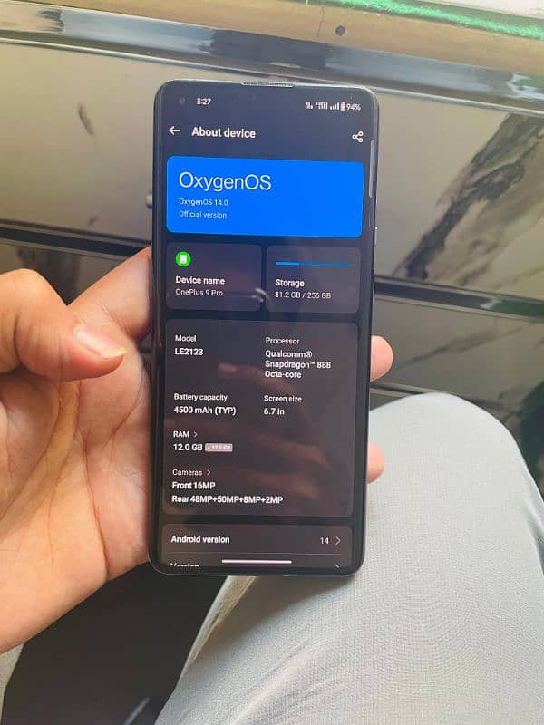 Oneplus 9pro 12/256 PTA APPROVED 7