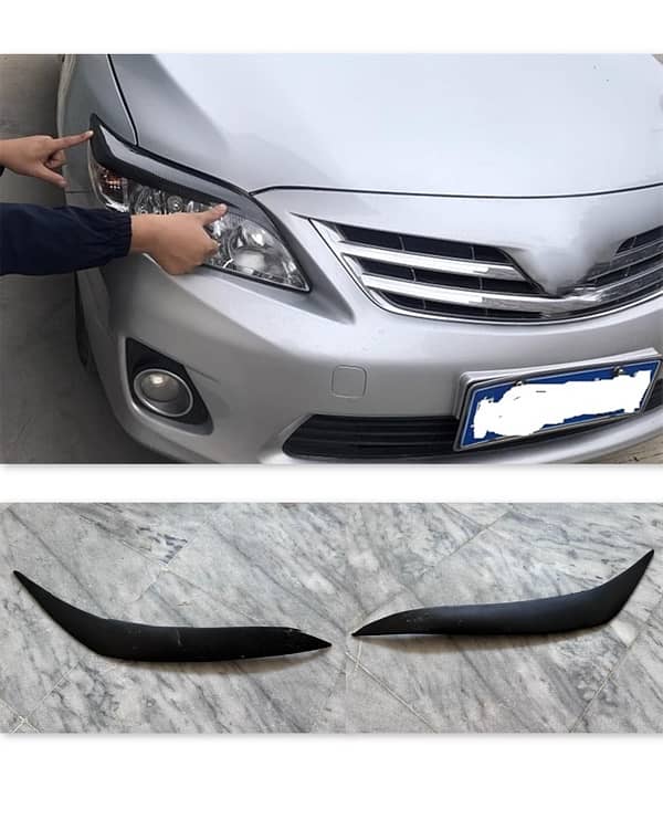 eyebrows for headlights corolla 2012  gli altis xli 2013 2014 2011 0