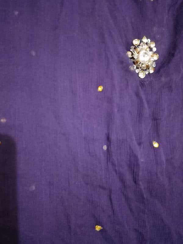 purple pure shafoon dress adda work 2