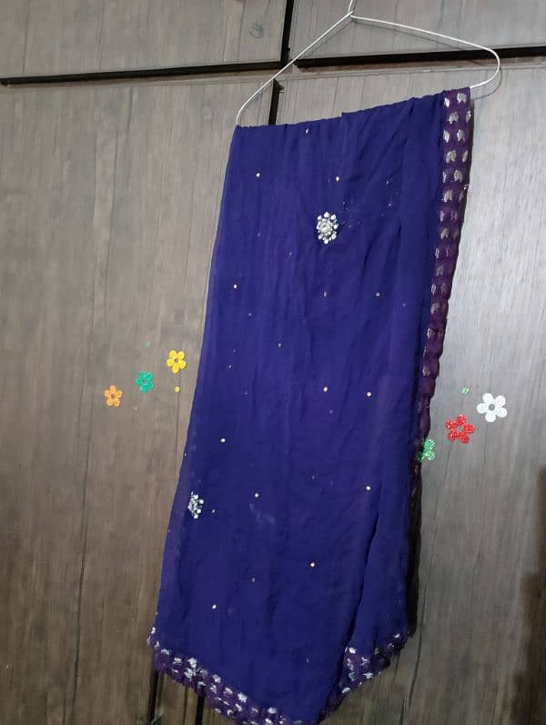 purple pure shafoon dress adda work 3