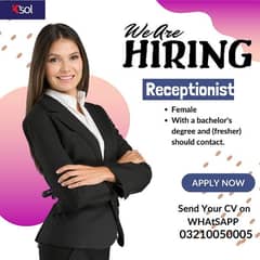 Female Receptionist (on site)