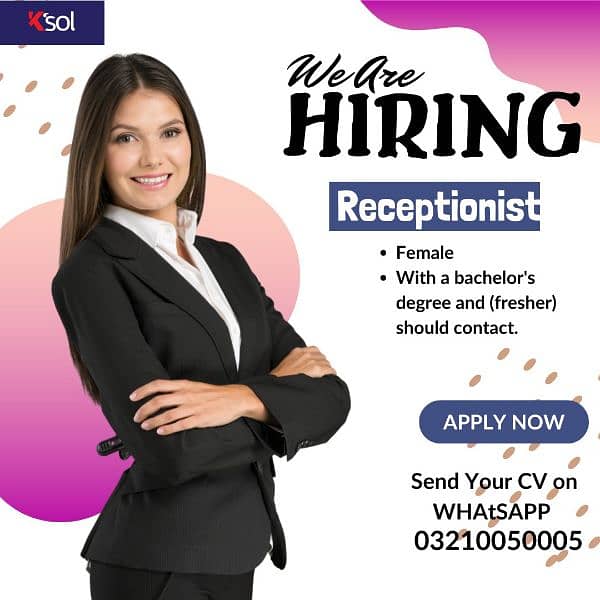 Female Receptionist (on site) 0