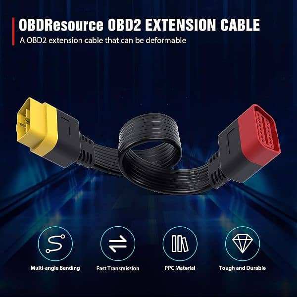 OBD2 Extension Cable Full 16Pin Male to Female 0