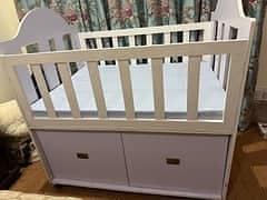 Baby cot | wooden cot | kids bed | crib | cart | swing | size 3 by 4 2