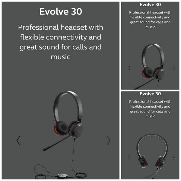 Jabra Evolve 30 Headphone 0