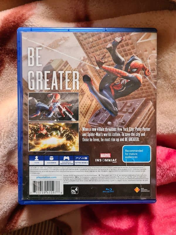 Marvel Spider Man Ps4 Game Imported from Australia 1