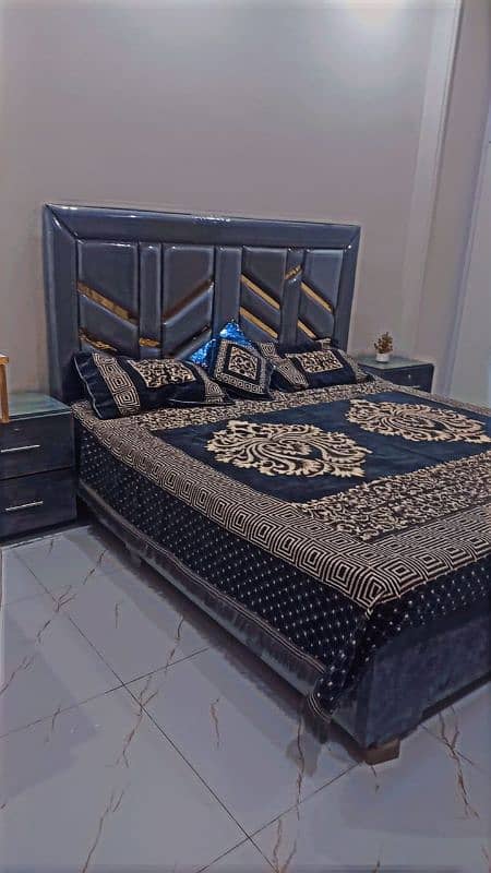 stylish bed grey 5