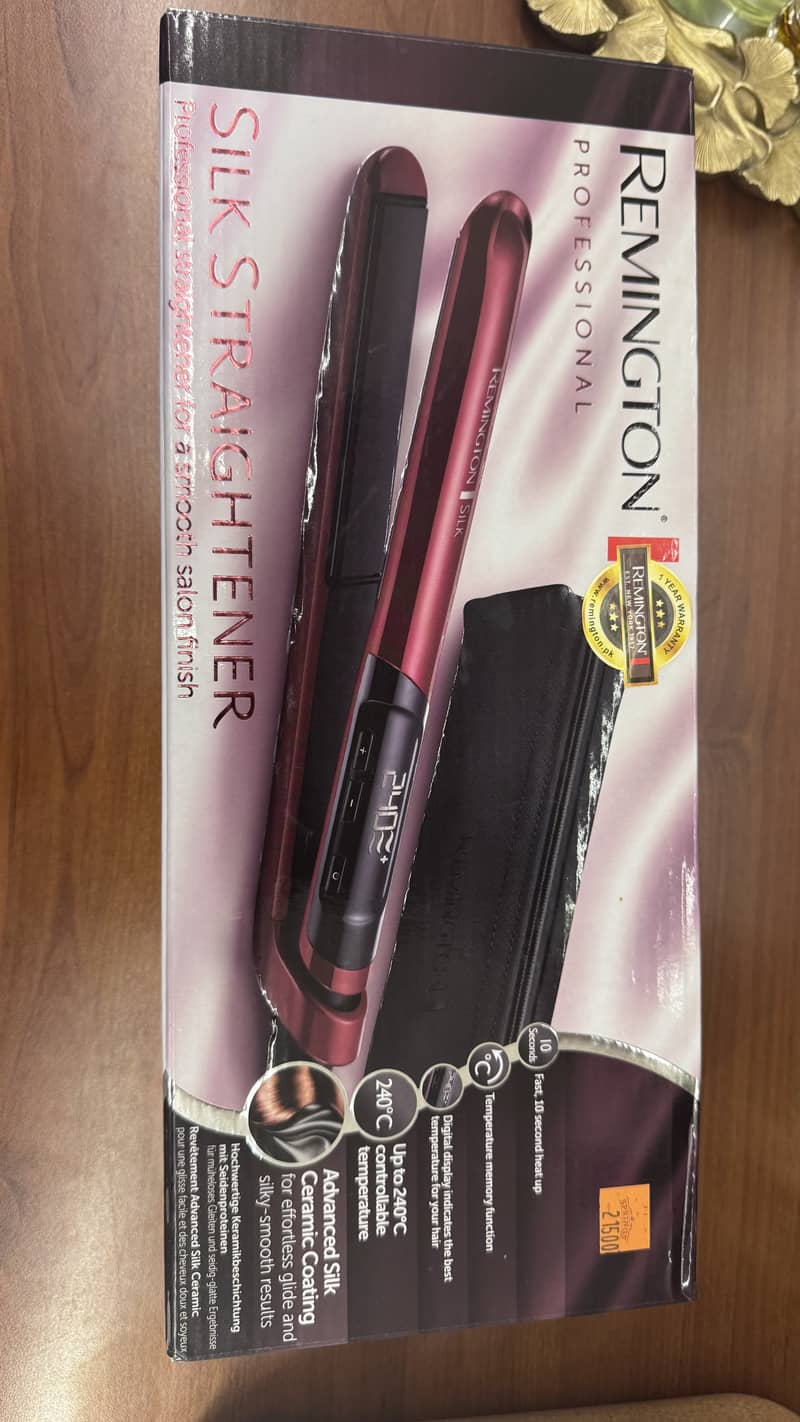 Remington Silk Straightener Brand New Under Warranty 2