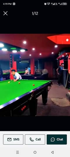 Snooker table club investor