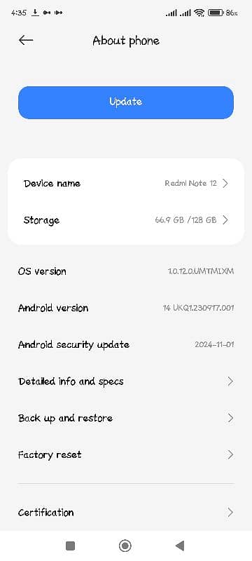 Readmi Note 12 0