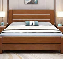 Double bed/King size bed/Dressing table/Bed set/Wooden bed/Furniture