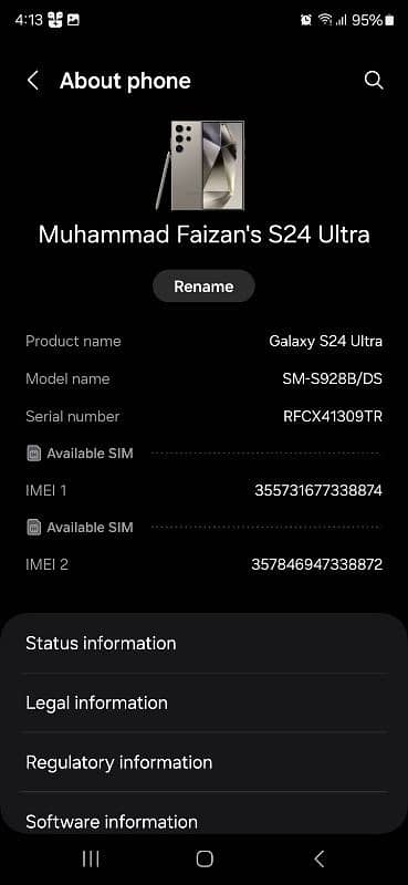 Samsung Galaxy S-24 Ultra Non PTA 0