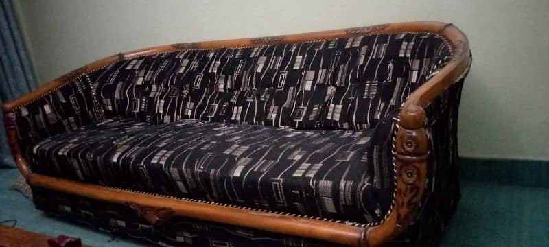 Sheesham Wood Sofa Set 5 Seater 0