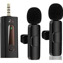 K35 High Quality Wireless Dual Microphone For Mobile Phone And Camera