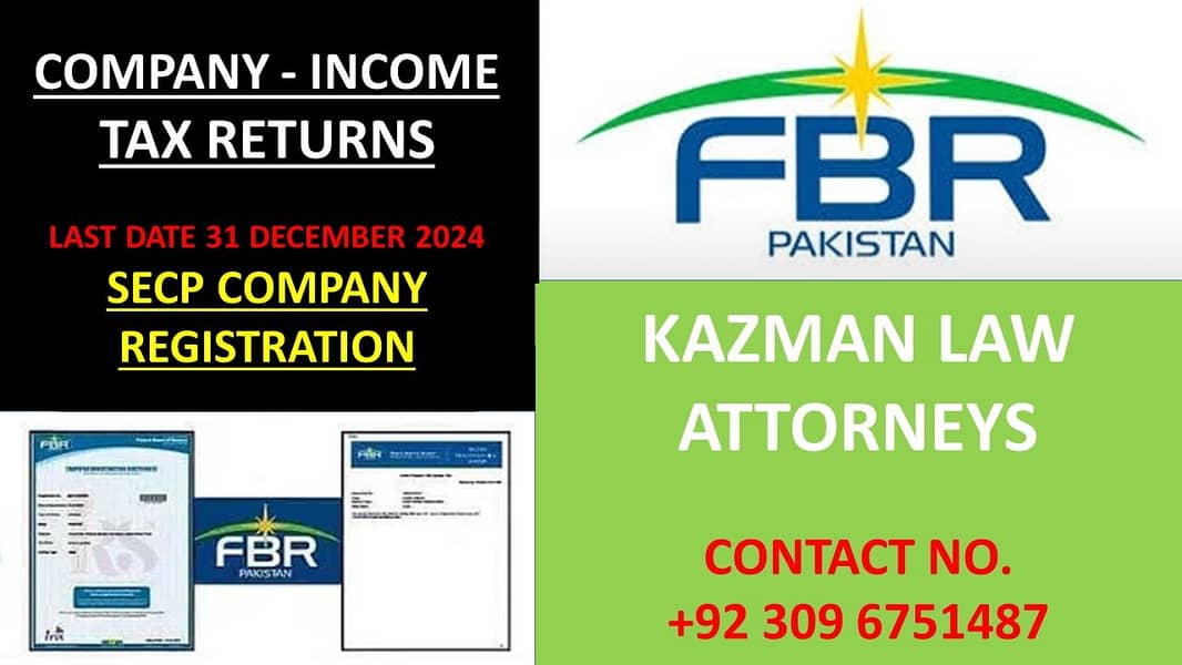 COMPANY REGISTRATION | TAX AND CORPORATE CONSULTANT (FBR AND SECP) 2