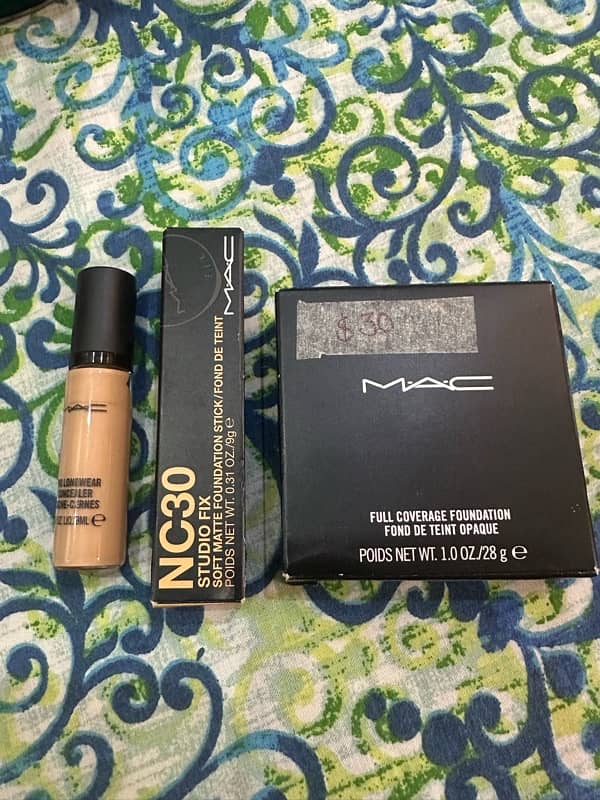 Mac water proof foundation and concealer 9