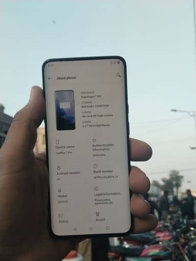 OnePlus 7 pro 8bg 256gb back break Baki total genone