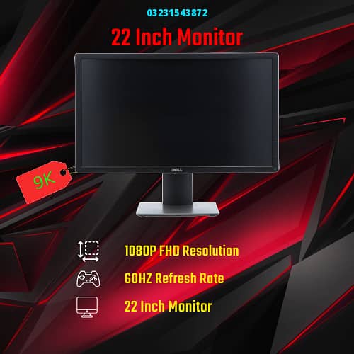 Budget 1080P FHD 60Hz 22 Inch Monitor 9K (Negotiable) 0