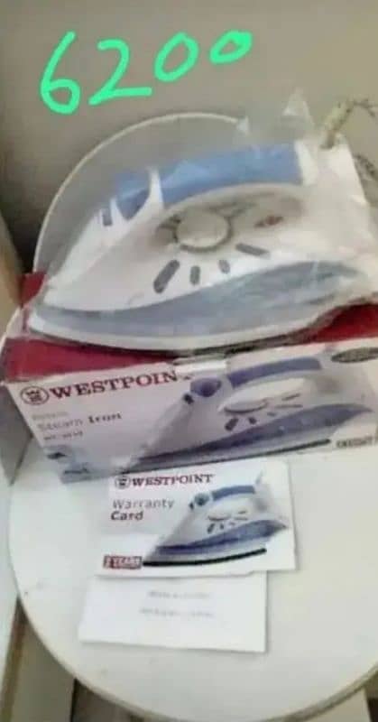 west point steam iron. 2 se 3 month use. excellent condition 5