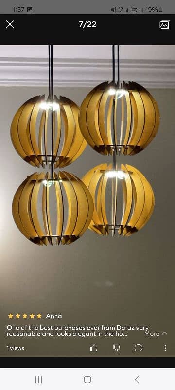 Beautiful Wooden Hanging Lamps. Hanging Lights. Wall Light. Pendent 4