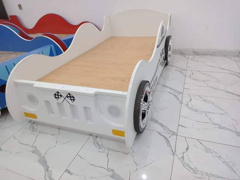 Kids bed | kids Car Bed | Baby wooden bed | single bed 03234921584 7