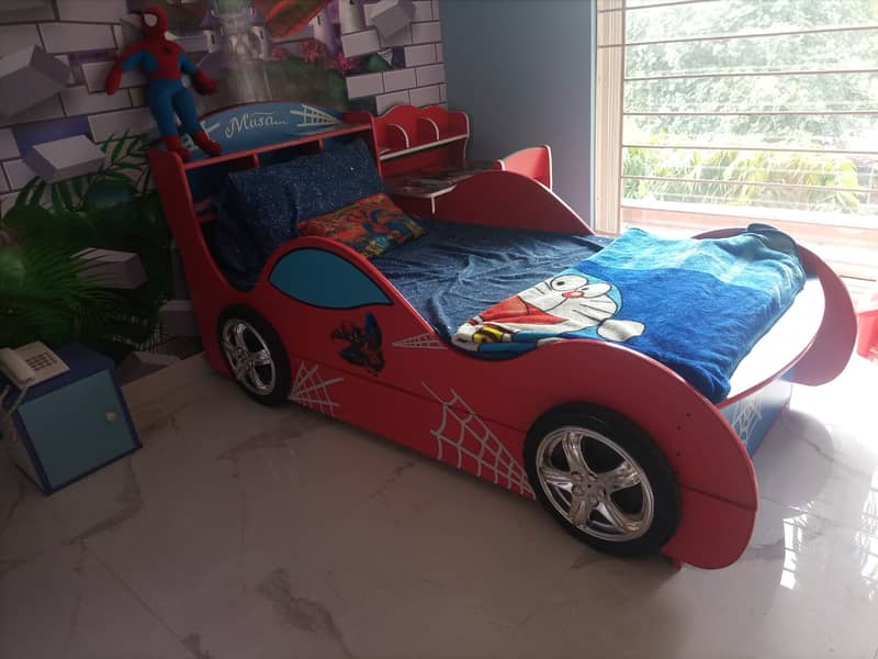 Kids bed | kids Car Bed | Baby wooden bed | single bed 03234921584 10