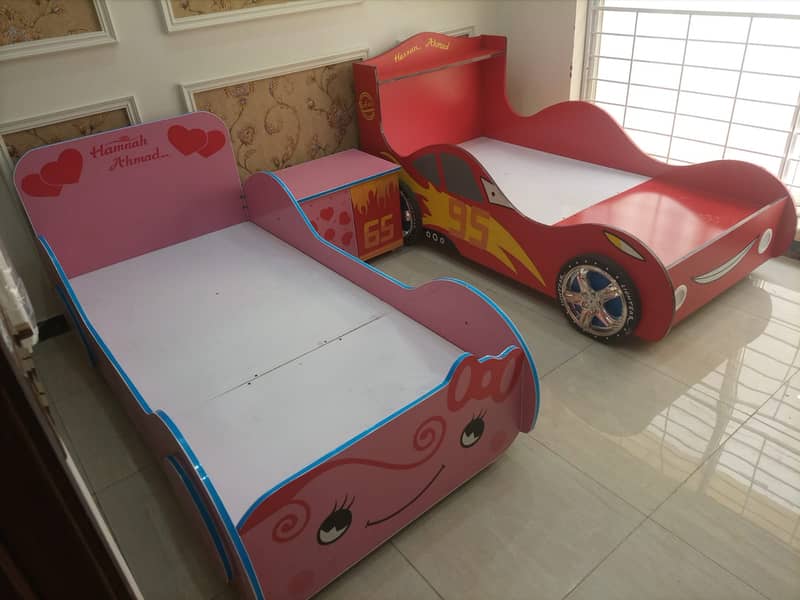 Kids bed | kids Car Bed | Baby wooden bed | single bed 03234921584 11